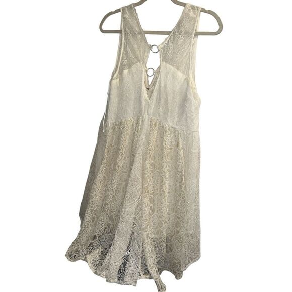 ✨FREE PEOPLE Don't You Dare Sz Medium Dress in Neutral Combo✨ - Picture 12 of 15